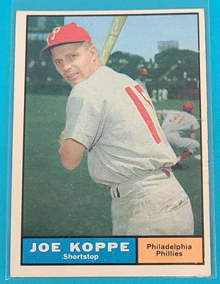 1961 Topps #179 Joe Koppe Philadelphia Phillies BASEBALL Card U5