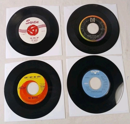 The Beatles 45 RPM 7” Vinyl Record Lot Of 4 She Love You Can't Buy Me Love A6