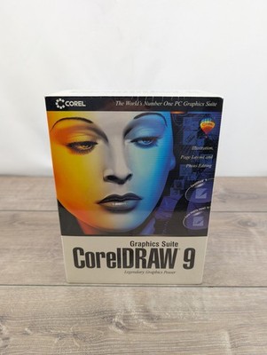 CorelDRAW 9 NEW SEALED! Corel Graphics Suite PC Software CD-Rom - VTG