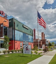 Springville Utah 2022 Legends Compound shipping container shops flag Restaurant