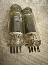 NOS 6BQ5 EL84 Matched Pair Screened For Hammond Nis Telefunken Tooling kM4