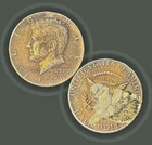 1968-D KENNEDY HALF DOLLAR 40 % SILVER  Dirty, but good Silver