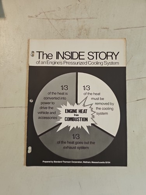 #ad Vintage 1972 Standard Thomson Corp Engine#x27;s Pressurized Cooling System Brochure $8.05