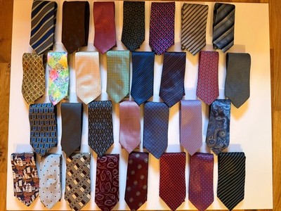 Luxury Designer Men's Neck Tie Lot of 30 Ties