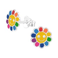 Kinder Ohrstecker Sonne Ohrringe Kristall Sterling Silber 925 MäDchen Geschenk