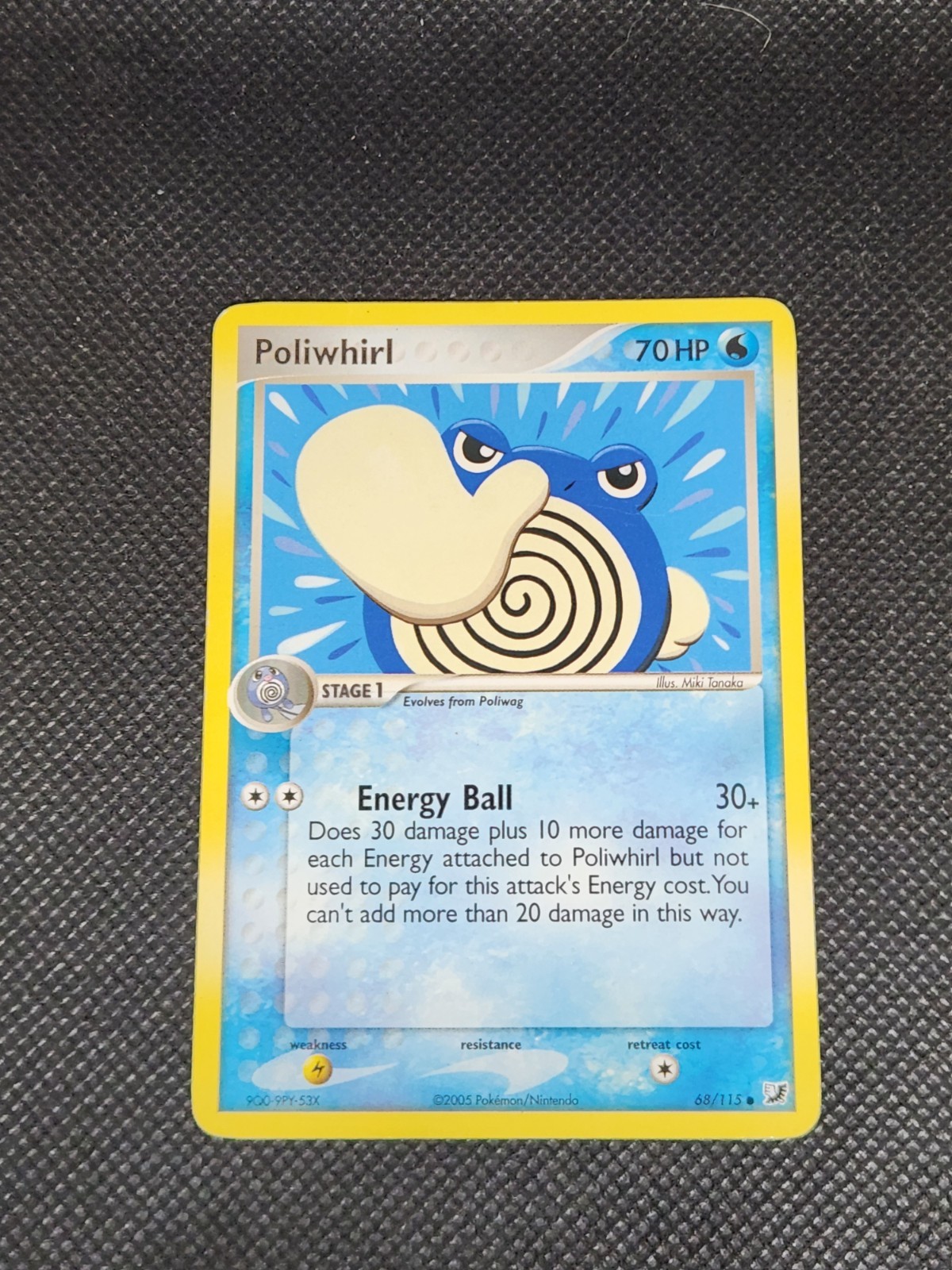 Poliwhirl 68/115 Common Unseen Forces Pokemon Moderately Played