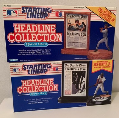 1991 & 1992 KEN GRIFFEY JR SEATTLE MARINERS HEADLINE COLLECTION STARTING LINEUP