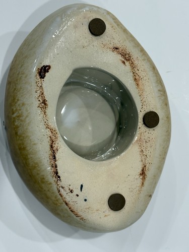 Cowboy Hat Ashtray 1950s Vintage Made In USA, California Glazed Pottery - Picture 5 of 10