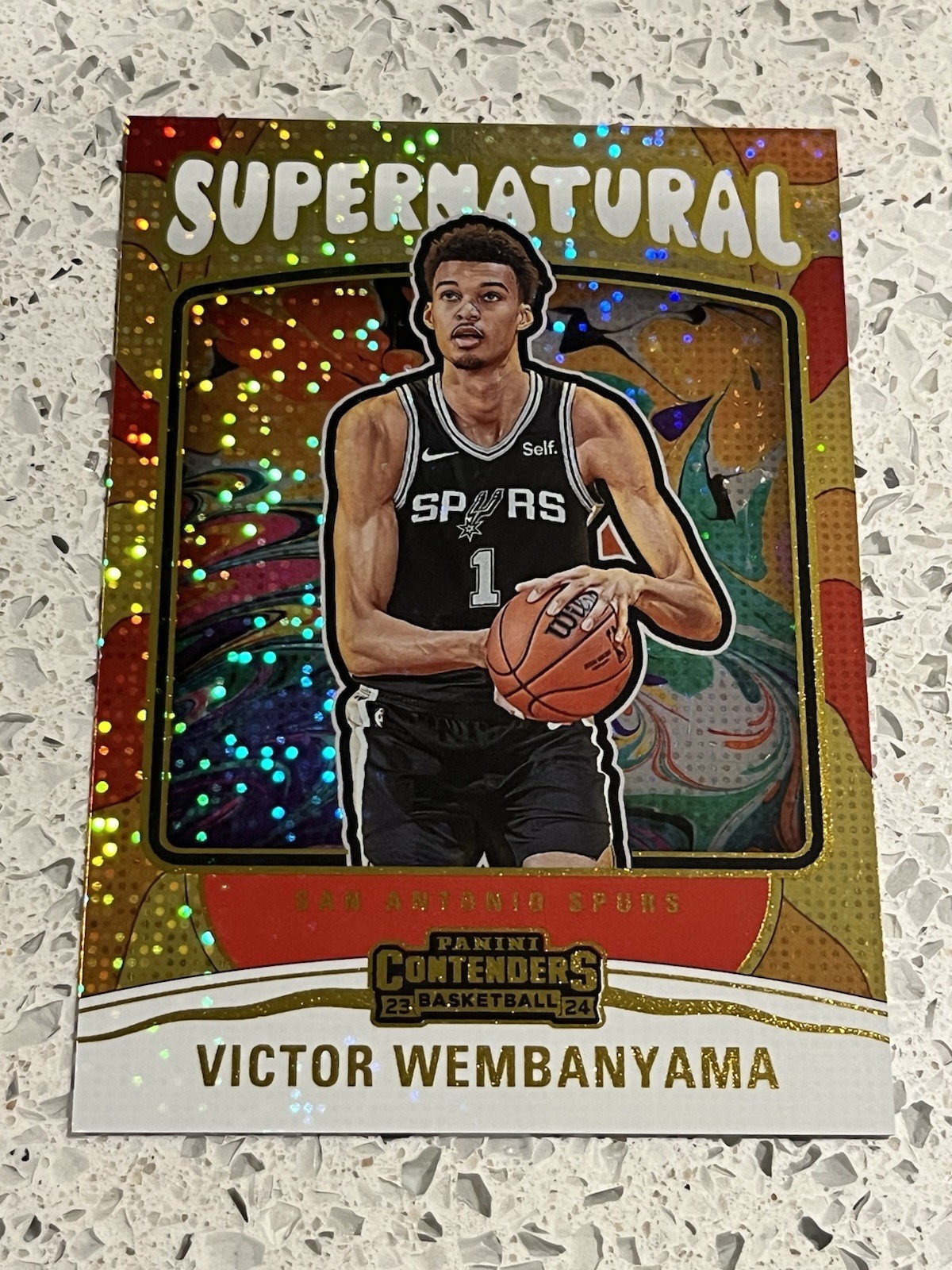 2023-24 Contenders Victor Wembanyama Rc Rookie Supernatural #1 Spurs Rookie