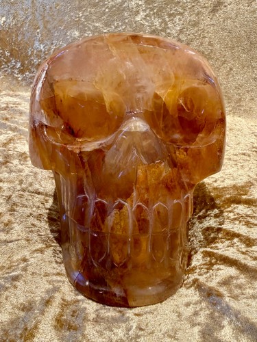 Grosser Golden Healer Kristallschädel 8,8 kg