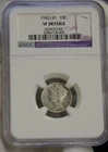 1942/41 Overdate Mercury Dime 10c NGC VF Details