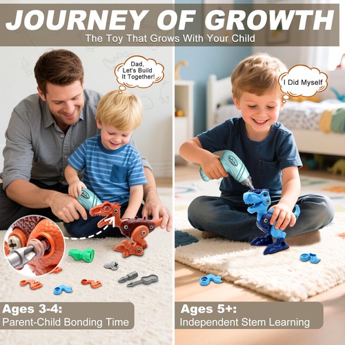 Laradola Dinosaur Toys for 3 4 5 6 7 8 Year Old Boys, Take Apart Dinosaur Toys - Bild 6 von 9