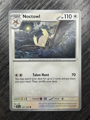 Noctowl 127/162 SV05: Temporal Forces Common Pokemon TCG NM