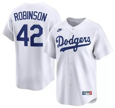 Los Angeles Dodger White Robinson 42 Cooperstown Baseball Jersey Fanmade