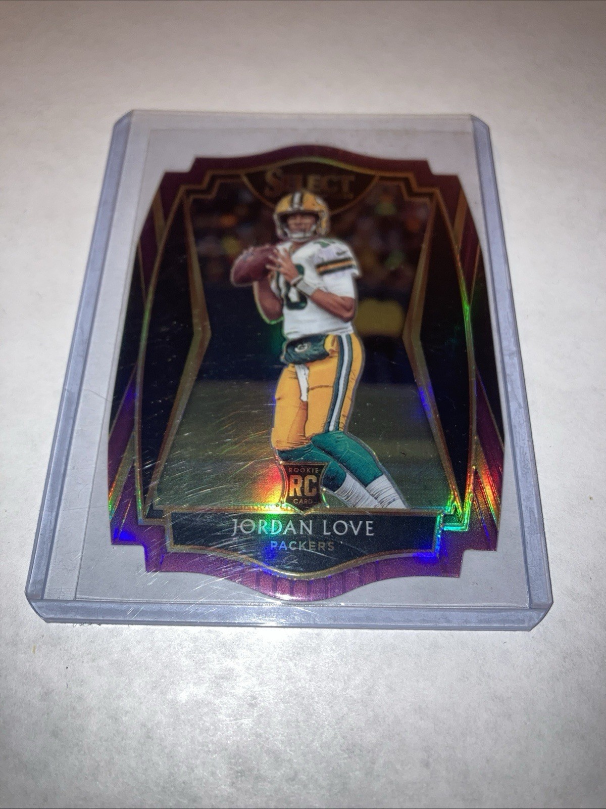 2020 Panini Select - Premier Level Jordan Love #147 Purple Prizm Die-Cut (RC)