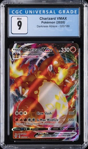 2020 POKEMON DARKNESS ABLAZE #020/189 CHARIZARD VMAX CGC 9
