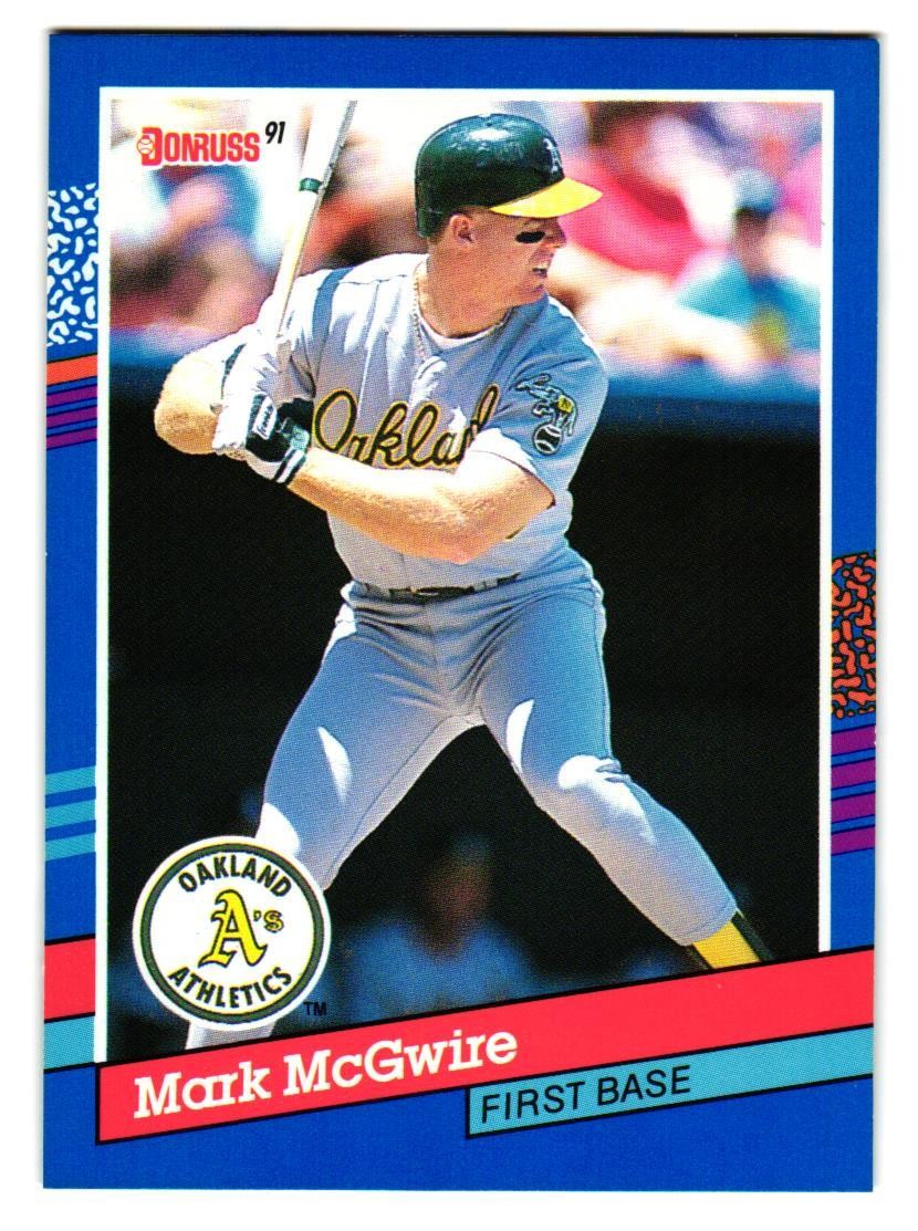 1991 Donruss - Mark McGwire #105 Oakland A's St. Louis Cardinals