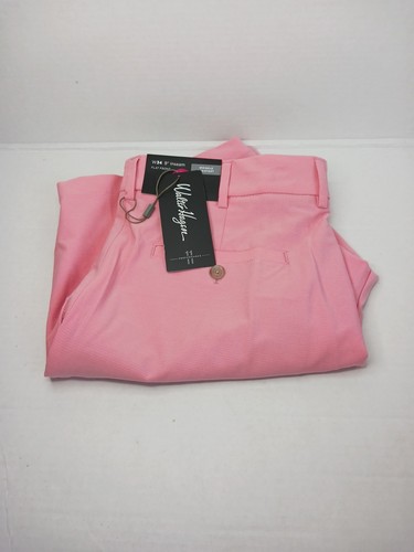 Walter Hagen Men's 9" Inseam Performance 11 Micro Lines Pink Shorts Size 34 - Picture 6 of 6