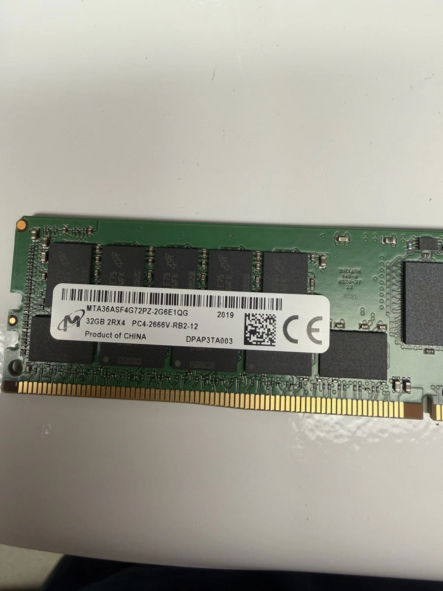 Micron DDR4 SDRAM 32 GB Total Capacity Memory (RAM) for sale | eBay