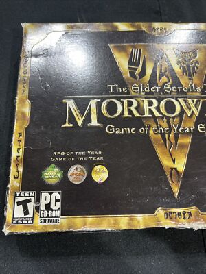 The Elder Scrolls III: Morrowind (PC, 2003) Big Box With