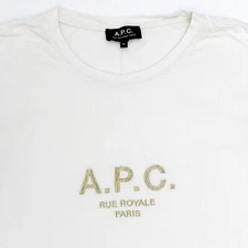 APC METALLIC GOLD EMBROIDERED TEE