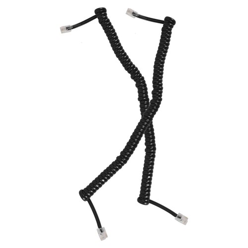 2 Pcs Cable Telephone Cord for Landlines Cables Coiled Wire - Zdjęcie 5 z 12