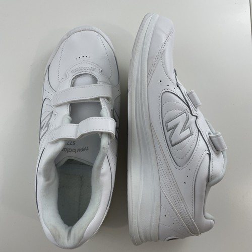 Zapatos para caminar New Balance 577 para mujer talla 9 2E blancos WW577VW sin plantilla - Imagen 6 de 12