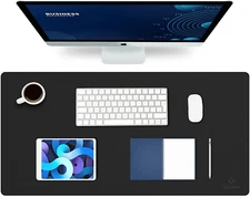 Leather Desk Mat, Large Office Desk Pad, Computer Desk Mat, Laptop Mat for Desk,