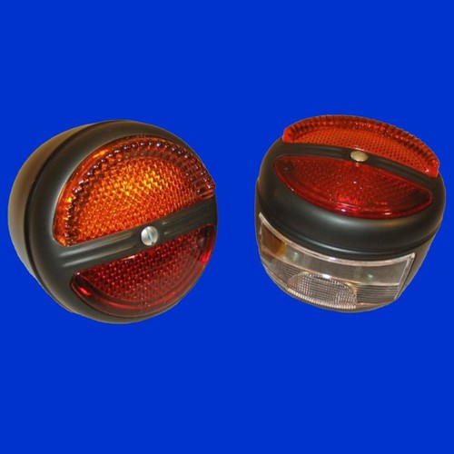 Rücklicht Zweikammerleuchte rund aus Metall Blinker + Rückleuchte K 23260 - Bild 3 von 17