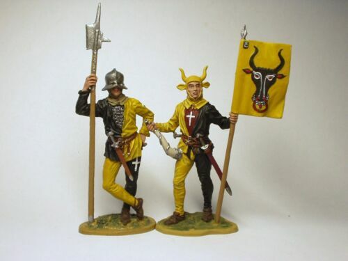 Lot De 20 Soldats Médiévaux En étain - Figurines Zinnflachfiguren 30mm 1:60 - Pièces Uniques