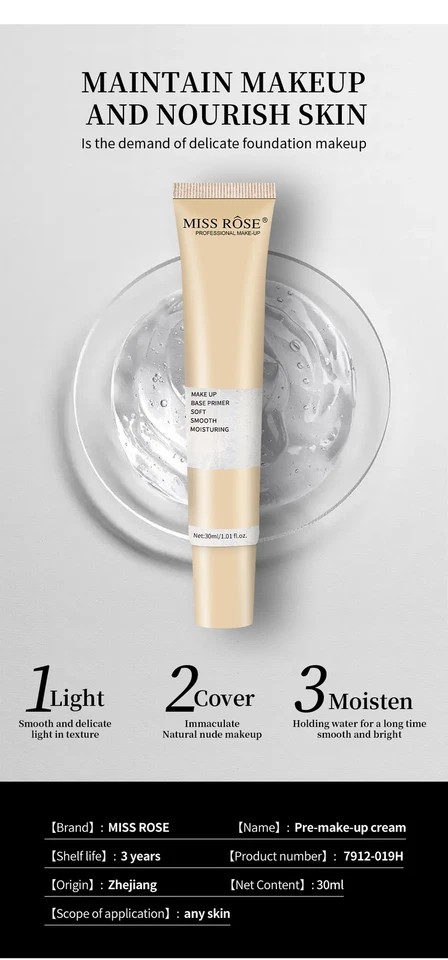Face Primer Oil Control Base Gel Lnvisible Pore Moisturizing Hydration Lsolation - Image 4 of 4