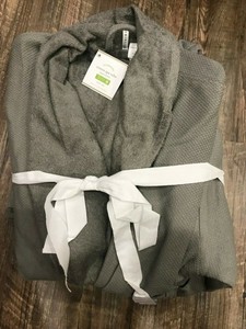 New Pottery Barn Organic Spa Gray Robe Sz Small Ebay