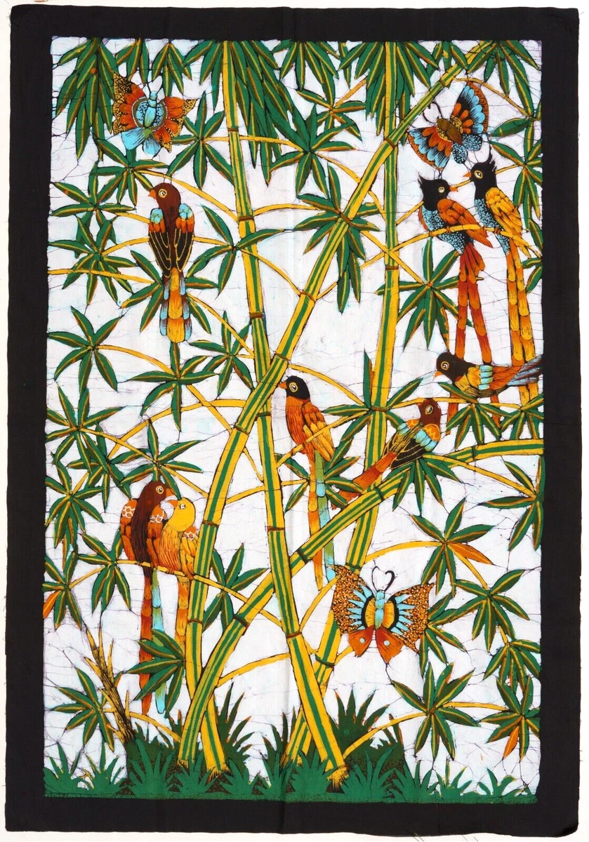 Wall Art Decor Wall Hanging Wall Art Work Batik Art Tapestry 24