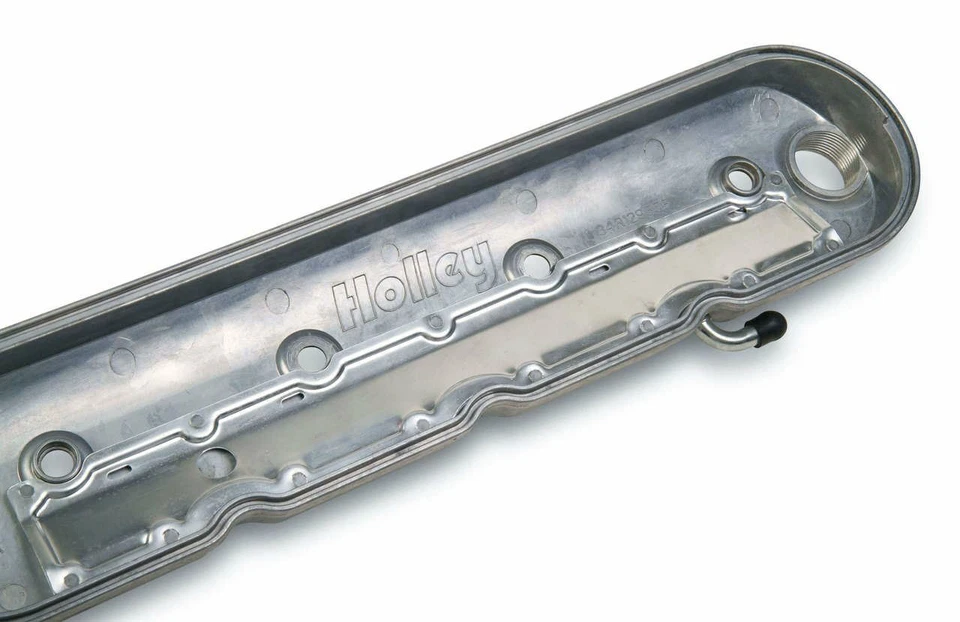 Holley 241-88 LS Cast Aluminum Natural Finish Chevy Valve Covers LSX - Image 4 of 4