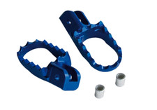 SM Trial Coppia Pedane poggiapiedi blu moto per Gas Gas