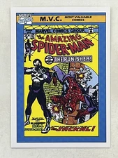 Amazing Spider-Man 1990 Impel Marvel Universe #129 M.V.C. Trading Card