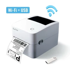 Hudoo WIFI + USB Shipping Label Printer with Windows and Mac !!!