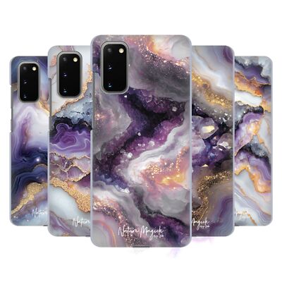 OFFICIAL NATURE MAGICK PLUM MARBLE HARD BACK CASE FOR SAMSUNG PHONES 1
