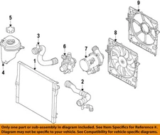 BMW OEM 08-19 X5,X6 Cooling Radiator Components-Upper Hose 17127586774