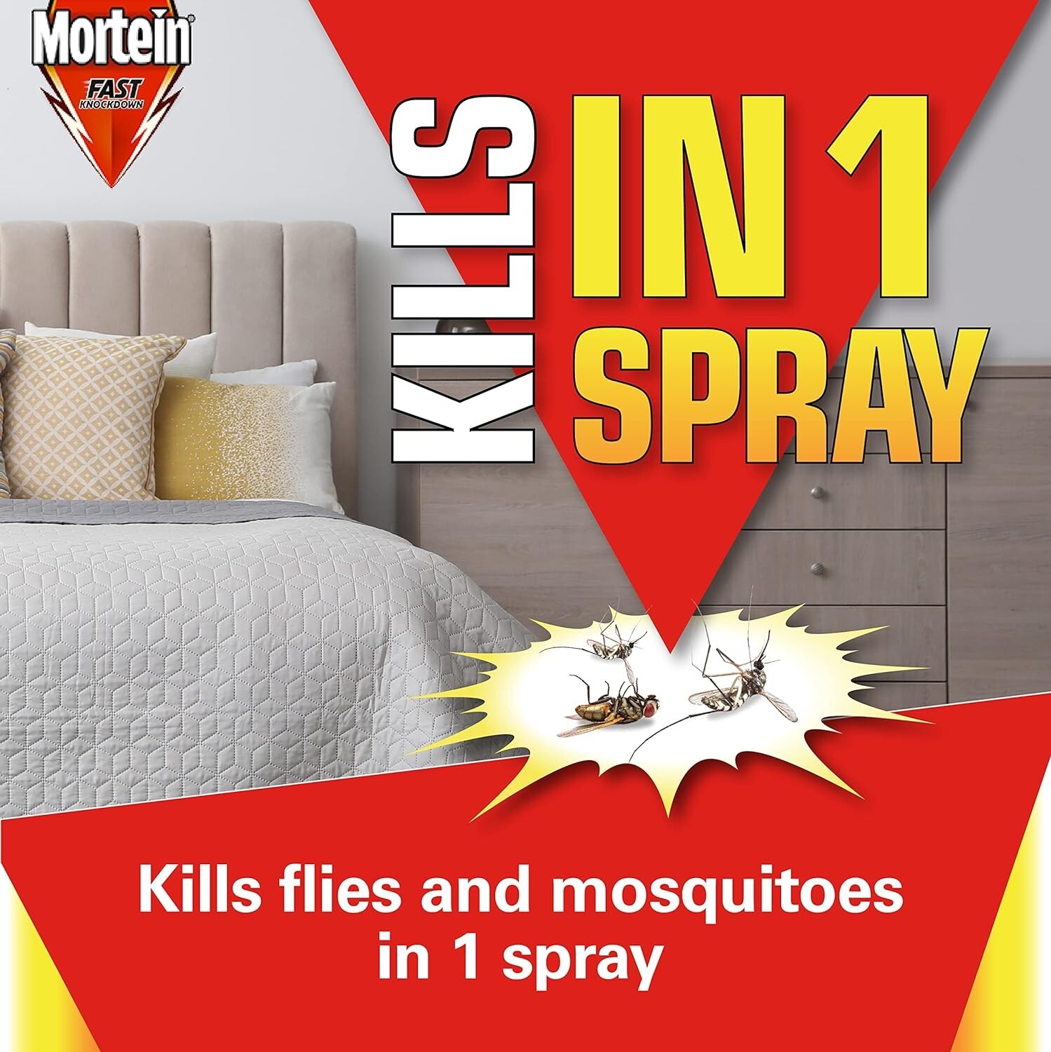 2X Mortein Fast Knockdown Insect Spray Odourless Fly & Mosquito Killer 350g eBay