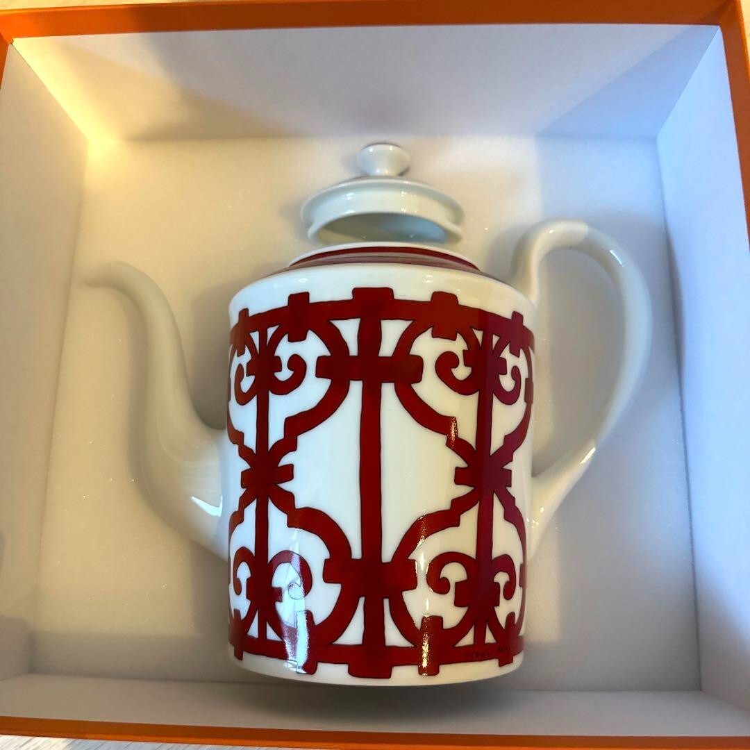 HERMES BALCON DU GUADALQUIVIR TEAPOT SERVER FRENCH BNIB | eBay