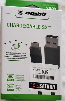 SNAKEBYTE USB CHARGE:CABLE SX  (3M) 