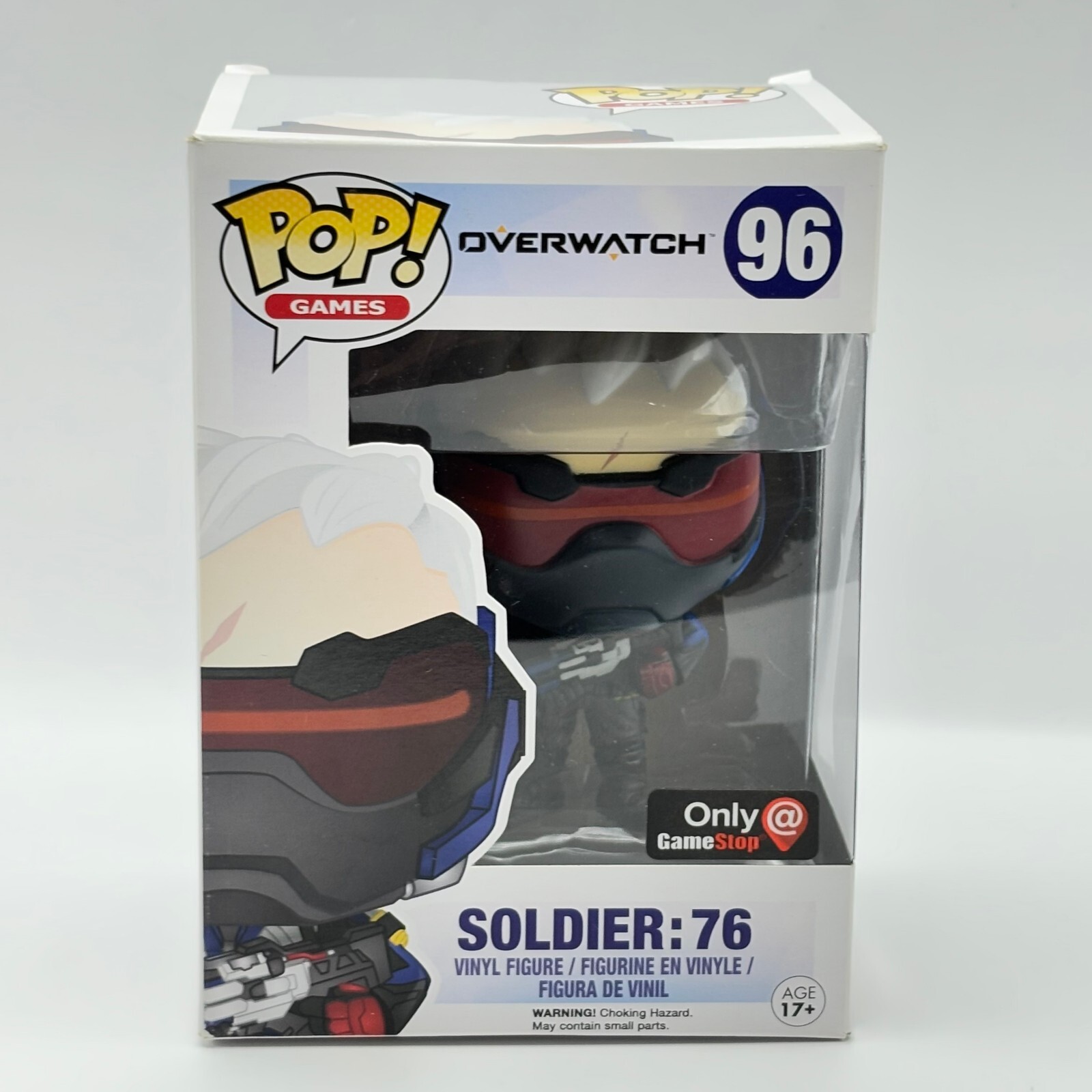 Funko Pop! Juegos: Overwatch - Soldier 76 #96 Gamestop Exclusivo Caja Dañada