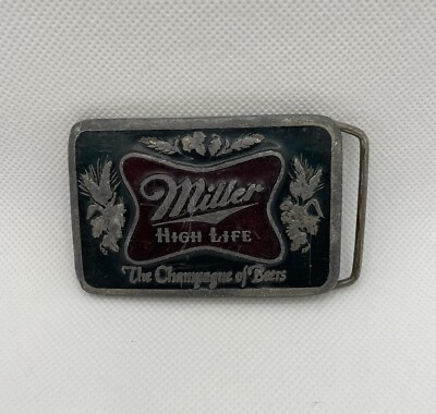 Vintage Belt Buckle Miller Miller Beers High Life Buckle - Etsy main image 4