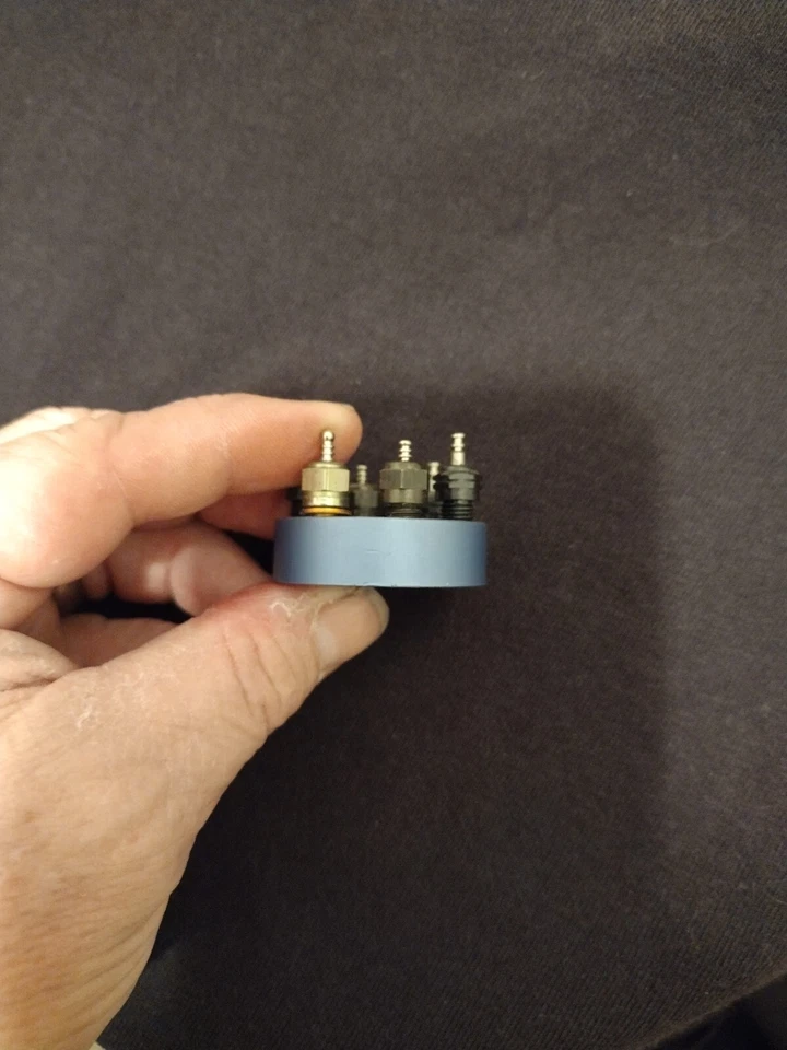 Upgrade Your RC Car Or Plane with 6-Pack of  Nitro Engine Glow Plugs With Caddy - Image 2 of 4