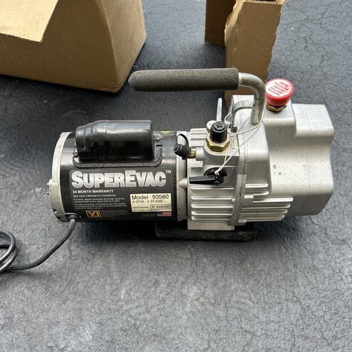 YELLOW JACKET 93560 SUPEREVAC TWOSTAGE 6CFM VACUUM PUMP 115/60/1