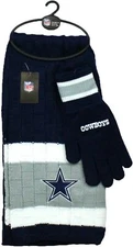 NFL Dallas Cowboys Scarf & Glove Gift Set NWT Official Licensed Product
