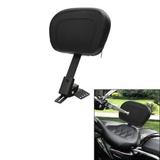 Plug-In Driver Rider Backrest Pad Fit For Harley Touring Road Street Glide 97-25