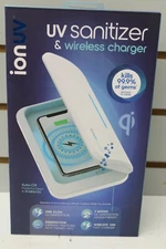 NEW SEALED Tzumi 7609 ION UV Phone and Accessory Sanitizer Wireless Charging