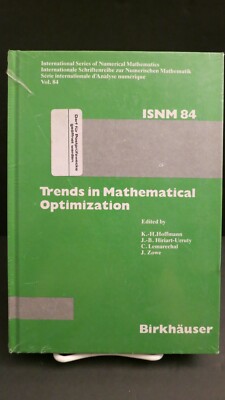 Trends in Mathematical Optimization-Int'l Series of Numerical Mathematic Vol 84 
